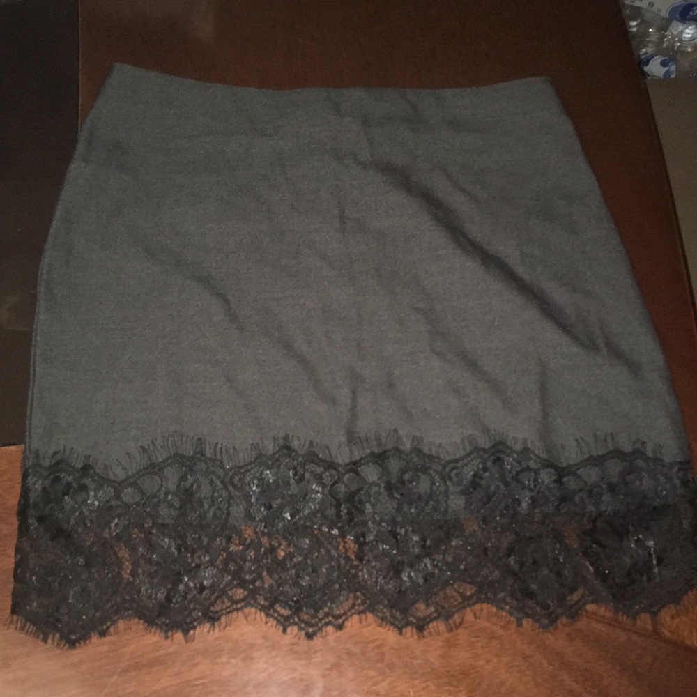 Black mini skirt